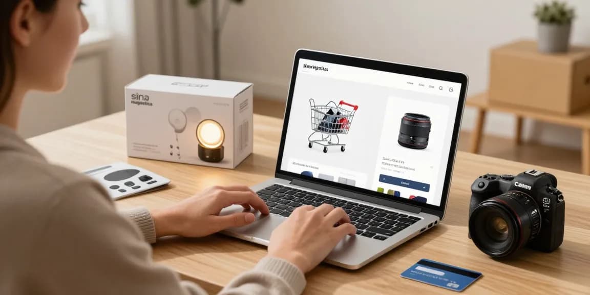 Sina magnetica lights showcased in an online shopping experience, exploring best deals on e-commerce platform.