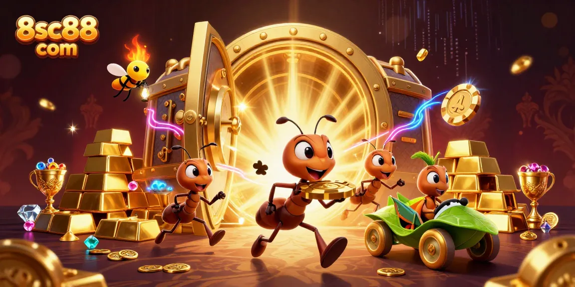 Experience thrilling gameplay at 8sc88 com with vibrant casino adventure led by playful characters.