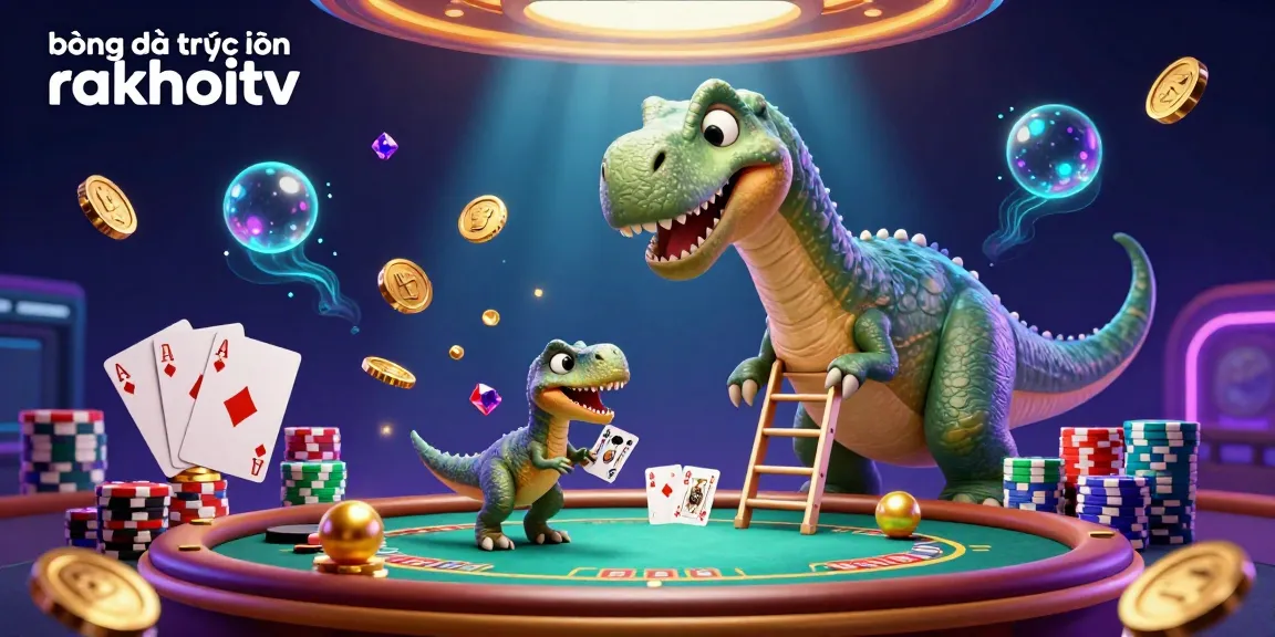 Experience bóng đá trực tuyến rakhoitv with vibrant casino fun featuring animated characters and dynamic gaming elements.