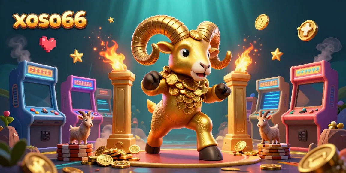Engage with xoso66's online gaming excitement through a vibrant 3D scene featuring dynamic casino elements.