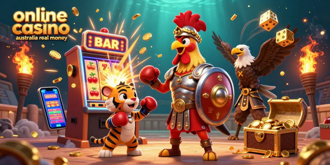 Experience excitement at an online casino Australia real money with vibrant characters and dynamic gaming elements.