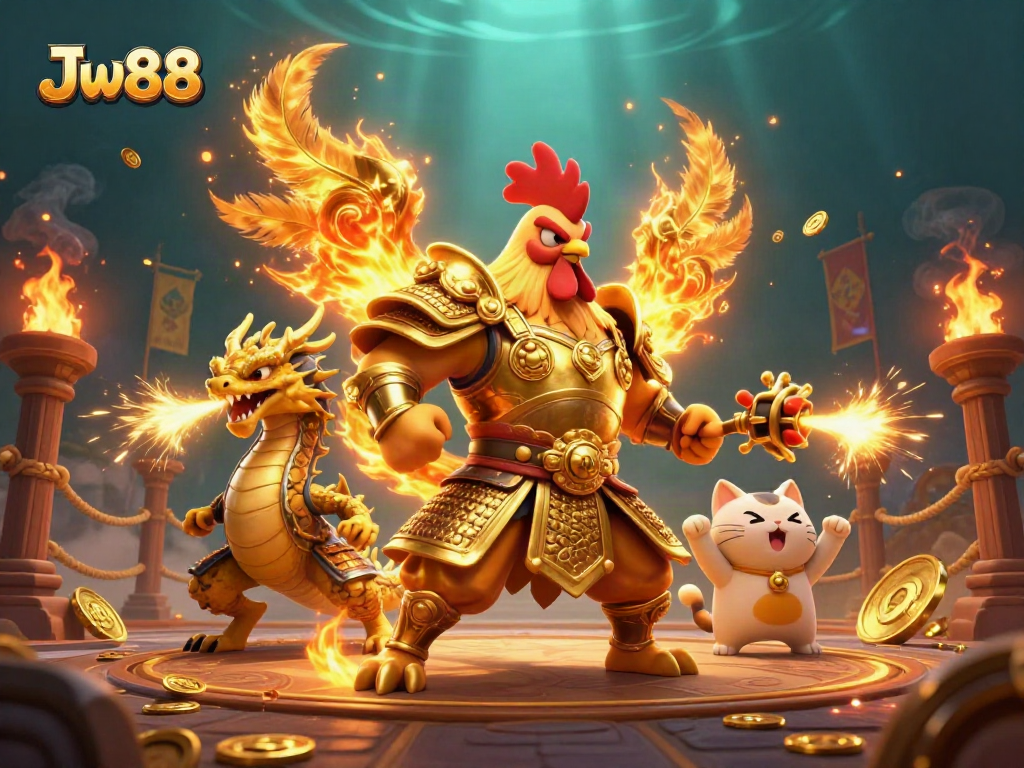 Engage in thrilling action at Jw88 with fierce warrior characters and dynamic casino elements.