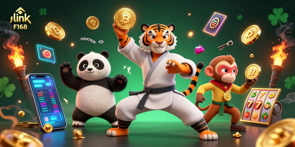 Engage with link F168 and experience thrilling slot action featuring a kung fu tiger and friends.