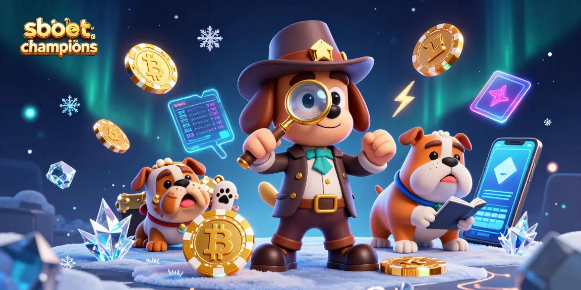 Engage in sbobet liga champions betting with a detective uncovering poker chip clues in a dynamic scene.