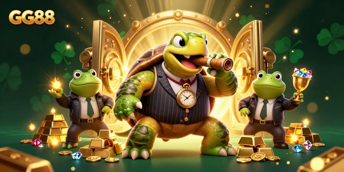 Engage with GG88's exciting casino experience featuring a unique cartoon scene.
