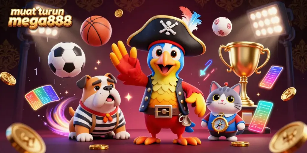 Enjoy exciting muat turun mega888 action with colorful 3D casino characters and dynamic game elements.